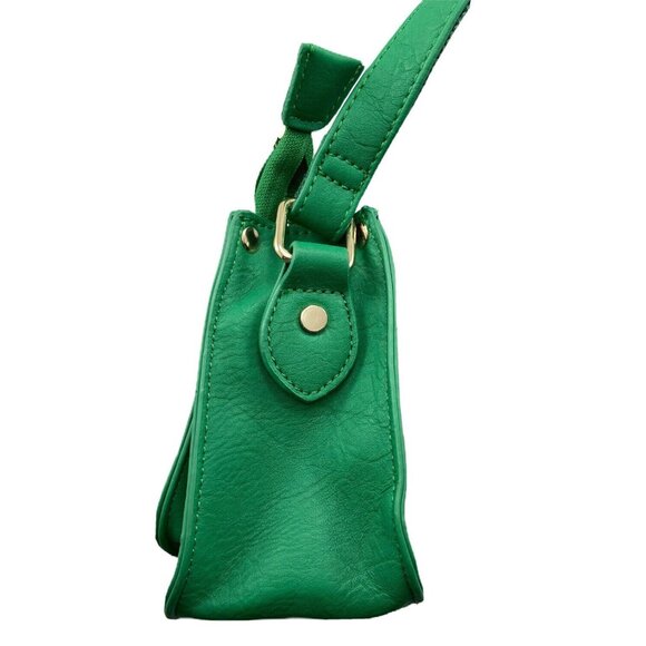 Charming Charlie Green Purse Handbag Shoulder Crossbody Satchel Bag - Picture 6 of 12